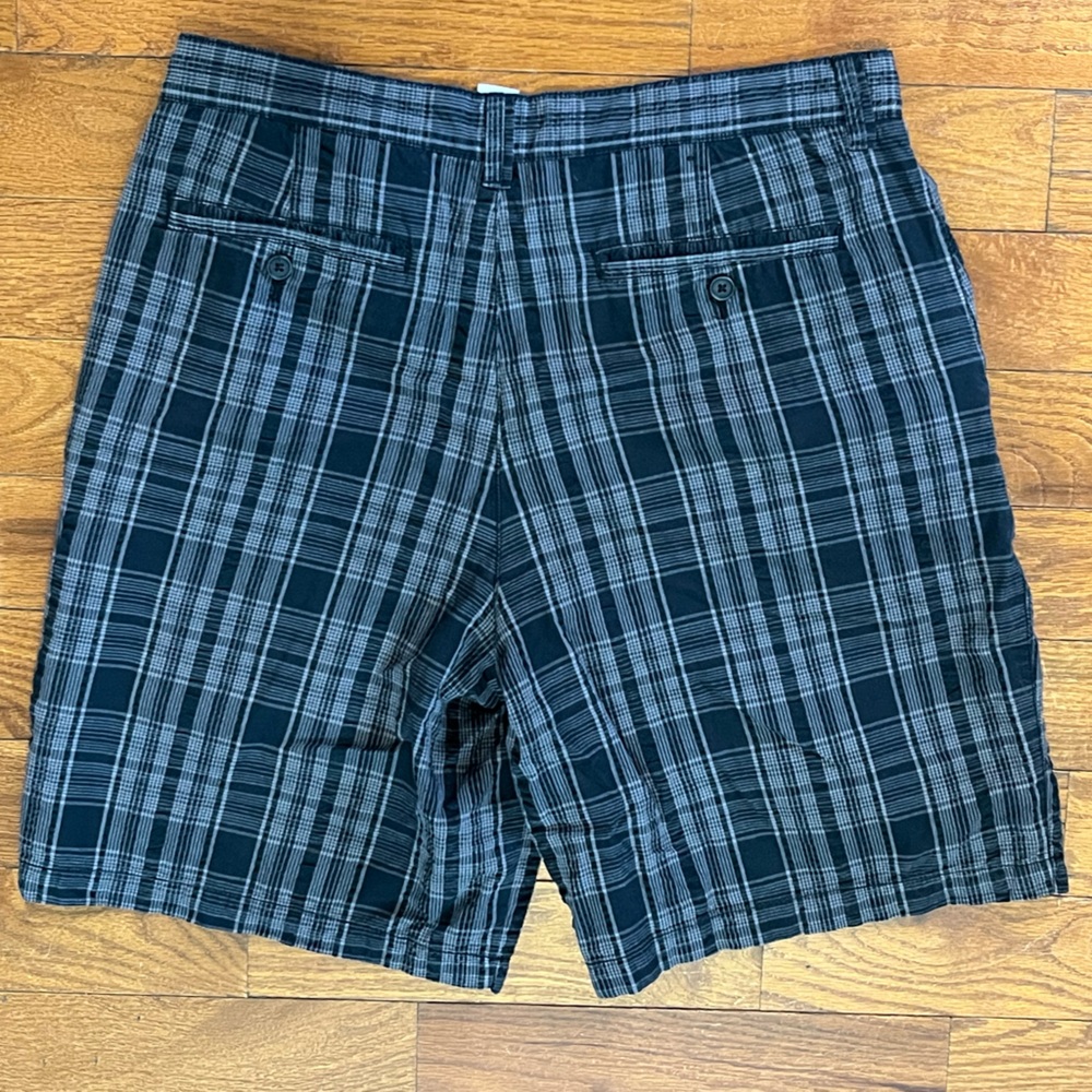 Weatherproof Men’s Plaid Flat Front Chino Shorts Size 34 Cotton Golf Casual - Picture 2 of 6